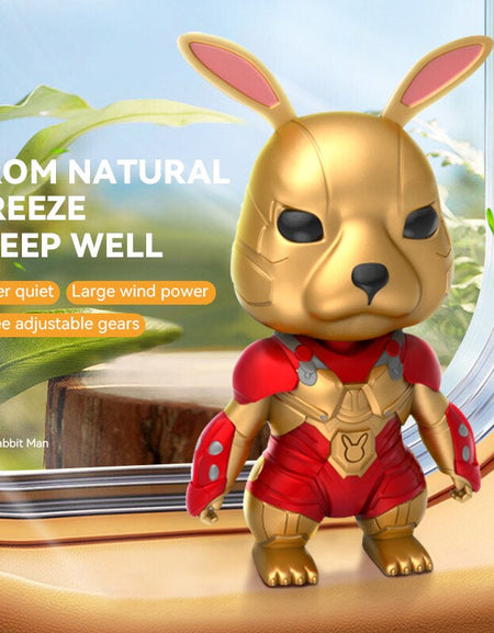 2023 new arrival Iron Rabbit Man Mini portable fan Cool.-Zy Fulfill