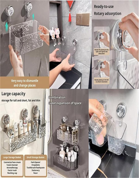 2024 New Shower Suction Cup Shelf Zydropshipping