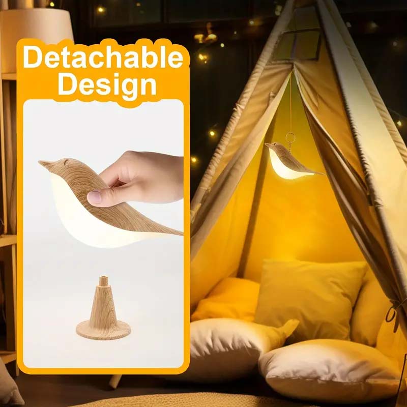 16-Color Bird-Shaped Touch Lamp - Dimmable & USB Rechargeable-Zy Fulfill