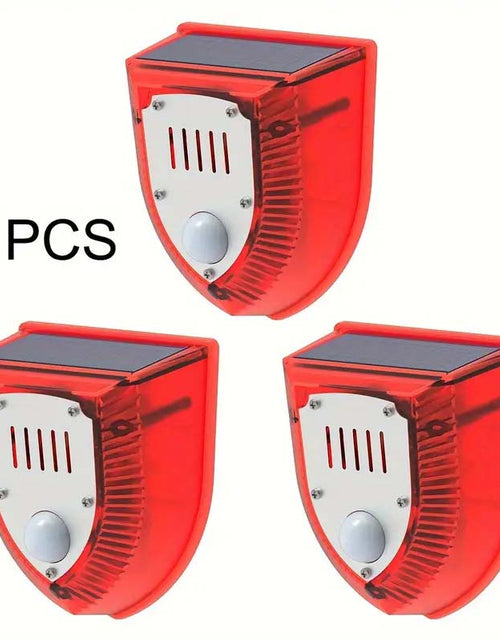 Load image into Gallery viewer, 129dB Solar Security Alarm – Barking Dog &amp; Gunshot Sounds with Strobe Light | Home &amp; Yard Protection-Zy Fulfill

