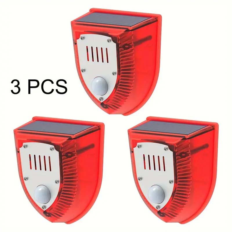 129dB Solar Security Alarm – Barking Dog & Gunshot Sounds with Strobe Light | Home & Yard Protection-Zy Fulfill