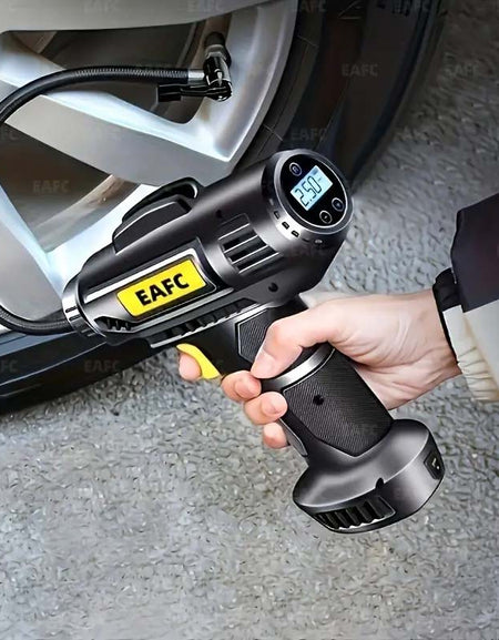 150PSI Cordless Tire Pump - USB Charging, Night-Light, Pressure Gauge-Zy Fulfill
