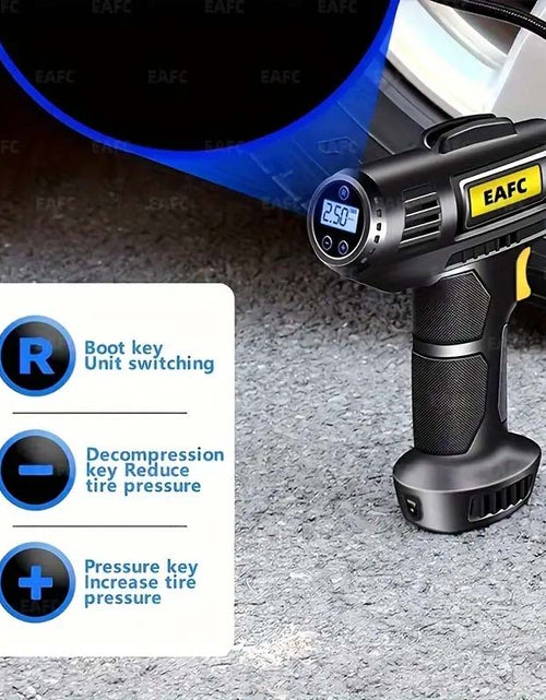 Load image into Gallery viewer, 150PSI Cordless Tire Pump - USB Charging, Night-Light, Pressure Gauge-Zy Fulfill
