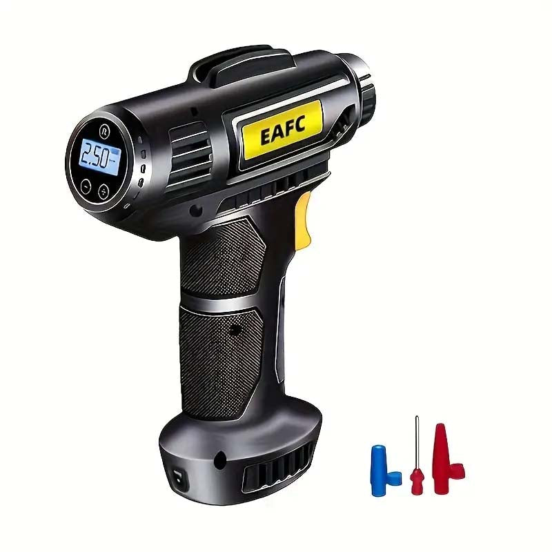 150PSI Cordless Tire Pump - USB Charging, Night-Light, Pressure Gauge-Zy Fulfill