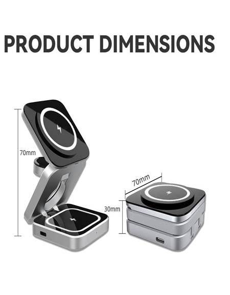Load image into Gallery viewer, 3 in 1 Charging Station Fold able Magnetic Charger Zydropshipping
