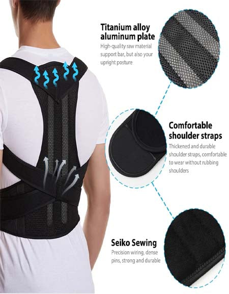 Adult Back Support Shoulder Back Belt-Zy Fulfill