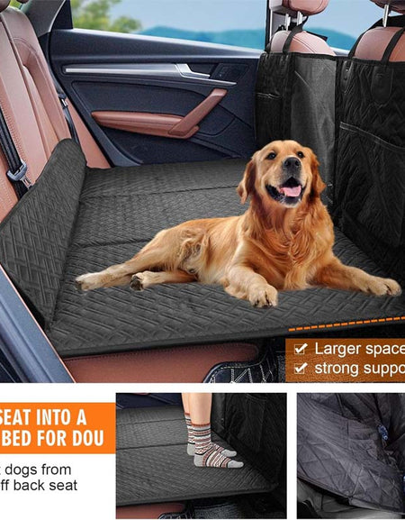 Back Seat Extender for Dogs - Waterproof Dog Hammock with Mesh Window-Zy Fulfill