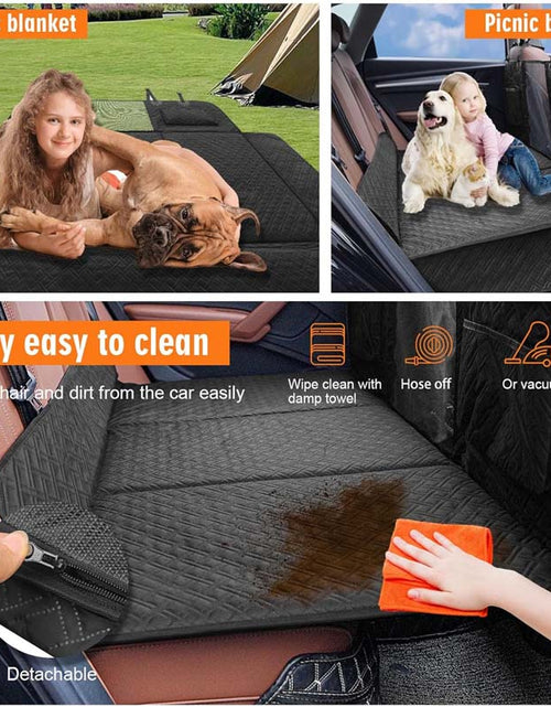 Load image into Gallery viewer, Back Seat Extender for Dogs - Waterproof Dog Hammock with Mesh Window
