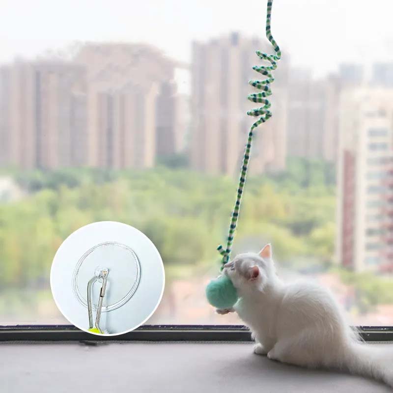 Interactive Cat Hanging Toy - Simulation Self-Play Teaser Wand for Kitten Playing