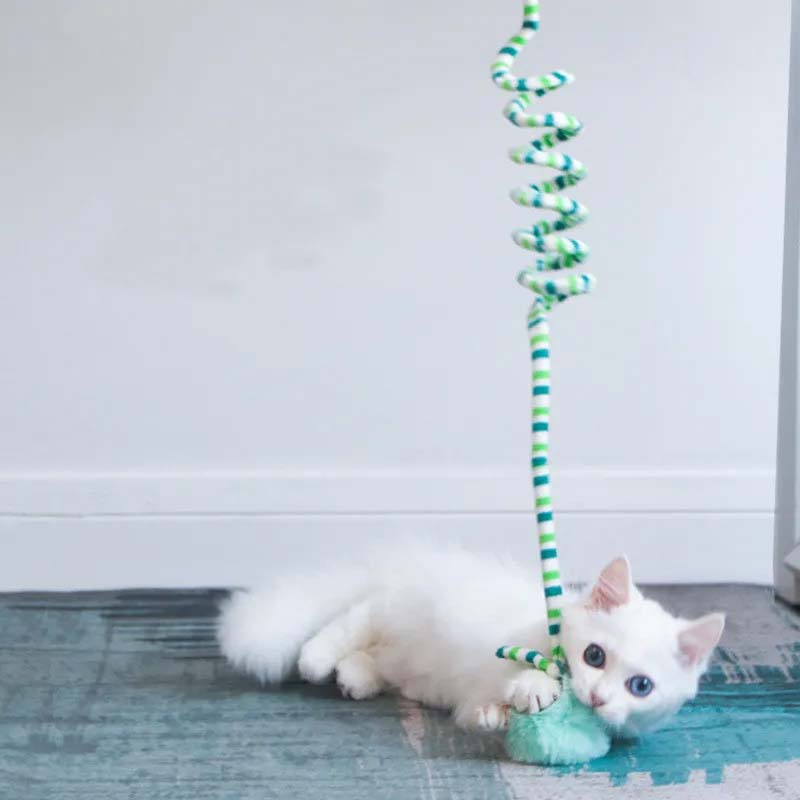 Interactive Cat Hanging Toy - Simulation Self-Play Teaser Wand for Kitten Playing