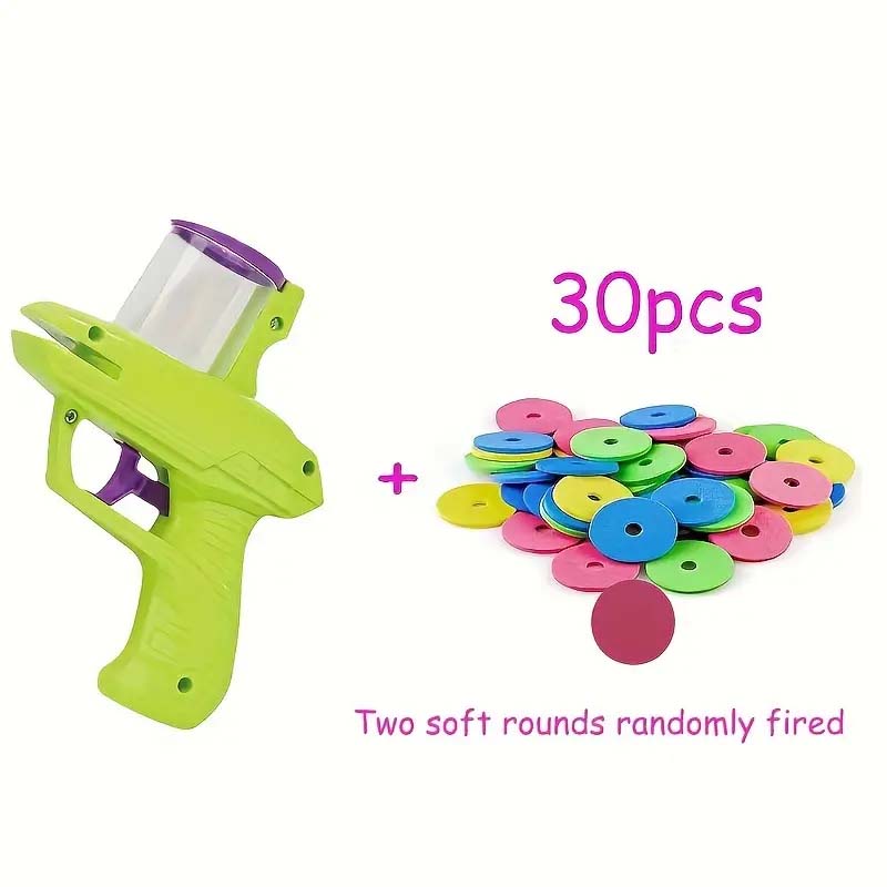 Cat Toy Foam Disc Launcher - Battery-Free, Durable Fun