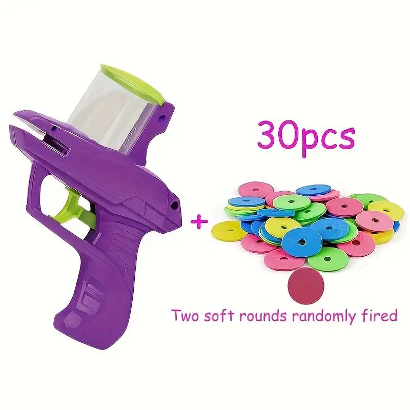 Cat Toy Foam Disc Launcher - Battery-Free, Durable Fun