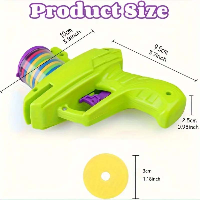 Cat Toy Foam Disc Launcher - Battery-Free, Durable Fun