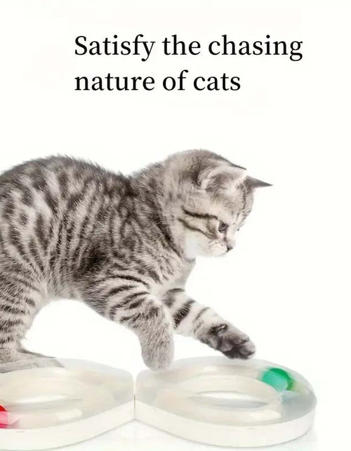 Load image into Gallery viewer, Interactive Cat Turntable Toy - Durable, Self-Entertainment for Indoor Cats Kittens.
