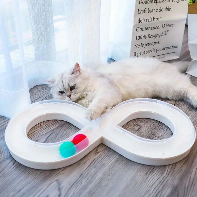 Interactive Cat Turntable Toy - Durable, Self-Entertainment for Indoor Cats Kittens.