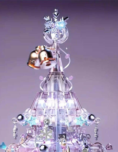 Purple Christmas Tree Music Box with Lights-Zy Fulfill