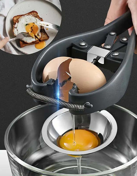 Stainless Steel Egg Cracker - Easy Eggshell Cutter & Separator-Zy Fulfill