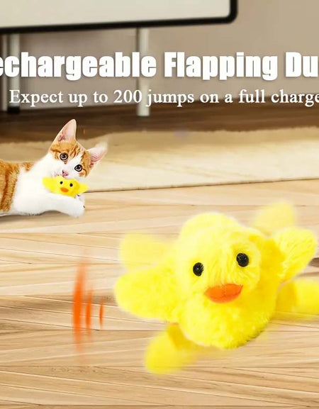 Flapping Wings Duck Interactive Cat Toy-Zy Fulfill