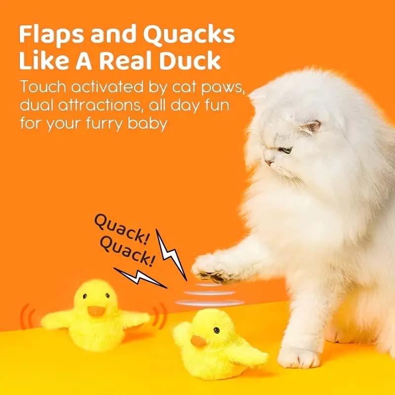 Flapping Wings Duck Interactive Cat Toy