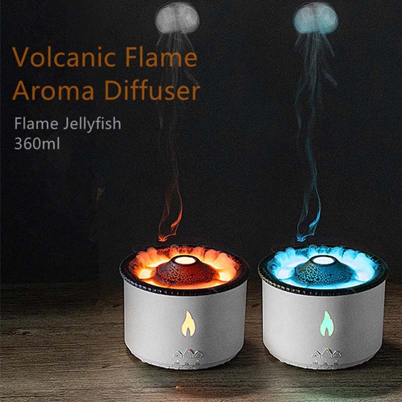 Essential Volcano Flame Oil Diffusers Zydropshipping