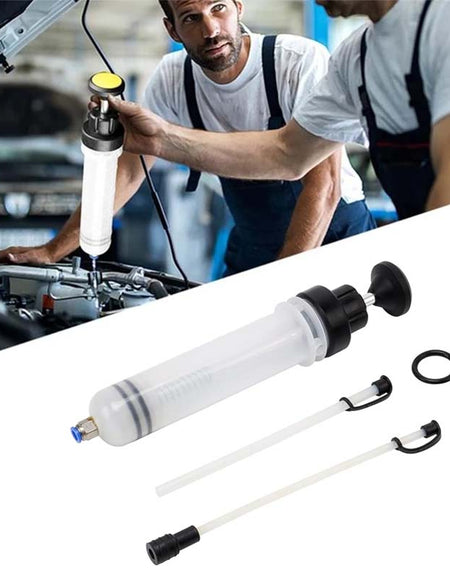 Kingsea 200cc Automotive Fluid Extractor Pump - Oil Change Syringe with Hose-Zy Fulfill