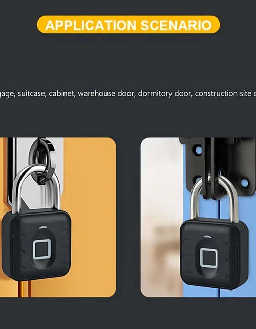 Load image into Gallery viewer, Advanced Biometric Fingerprint Padlock - Keyless &amp; High-Security
