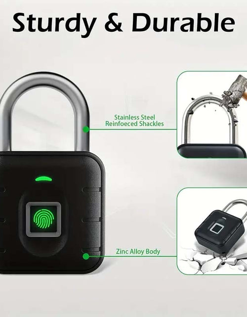 Load image into Gallery viewer, Advanced Biometric Fingerprint Padlock - Keyless &amp; High-Security
