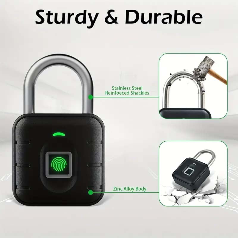 Advanced Biometric Fingerprint Padlock - Keyless & High-Security