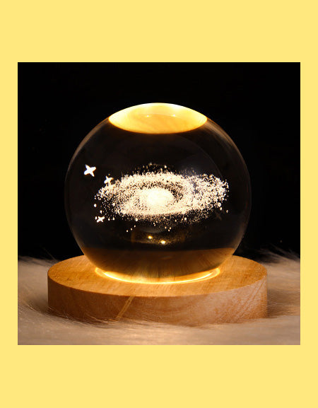 Galaxy Crystal Ball Table LED Night Light - Illuminate Your Space with Celestial Beauty Zydropshipping