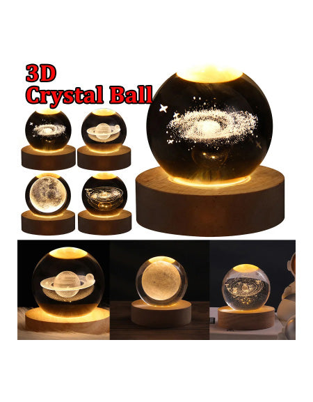 Load image into Gallery viewer, Galaxy Crystal Ball Table LED Night Light - Illuminate Your Space with Celestial Beauty Zydropshipping
