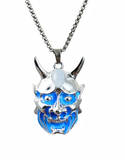 Load image into Gallery viewer, Luminous Ghost Mask Pendant Necklace
