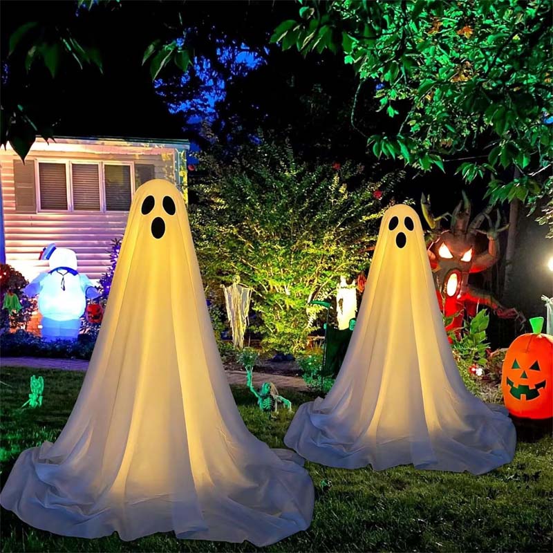 2-Pack Spooky Ghost Halloween Decorations