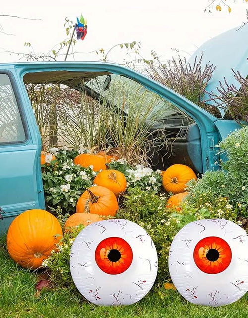 Load image into Gallery viewer, Halloween Inflatable Eyeball Balloons - Spooky &amp; Fun Decorations
