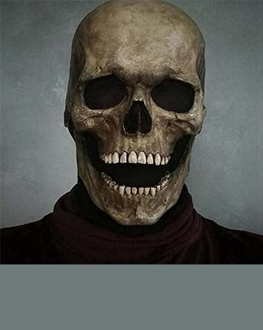 Realistic Full Head Skull Mask – Ultimate Halloween Costume Accessory