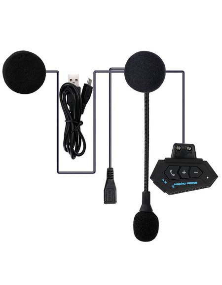Bluetooth Motorcycle Helmet Speaker: Hands-Free Calling, MIC