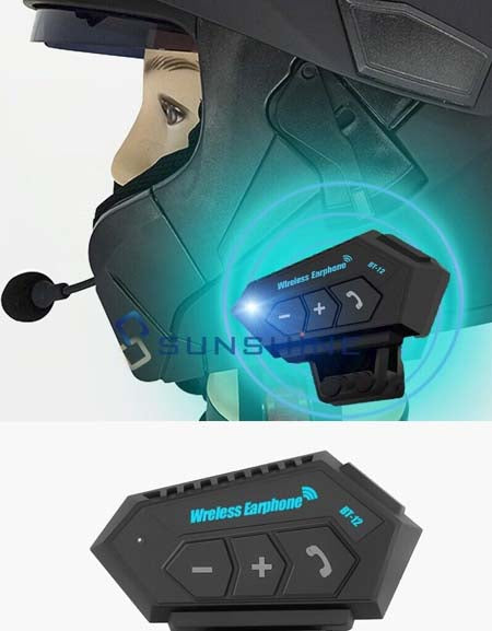 Bluetooth Motorcycle Helmet Speaker: Hands-Free Calling, MIC
