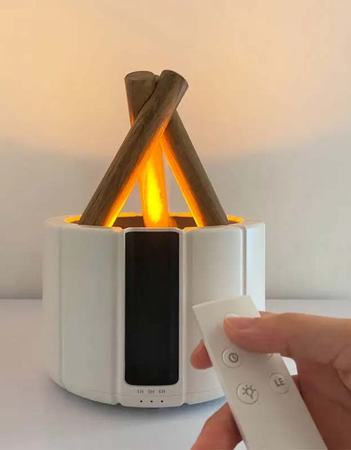 Load image into Gallery viewer, Bonfire Humidifier – Ultrasonic Mist Maker with Flickering Flame Effect
