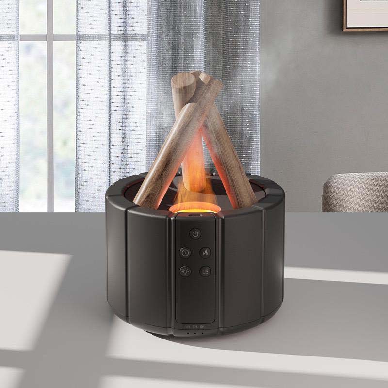 Bonfire Humidifier – Ultrasonic Mist Maker with Flickering Flame Effect