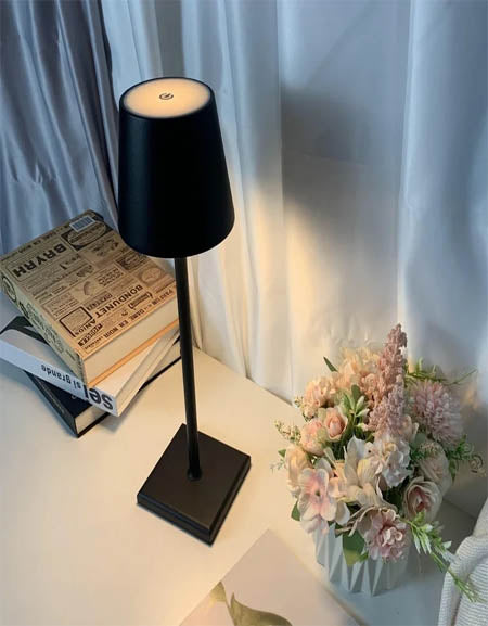 Load image into Gallery viewer, LuxeGlow Recharge: Elegant Metal Table Lamps with Rechargeable Functionality Zydropshipping
