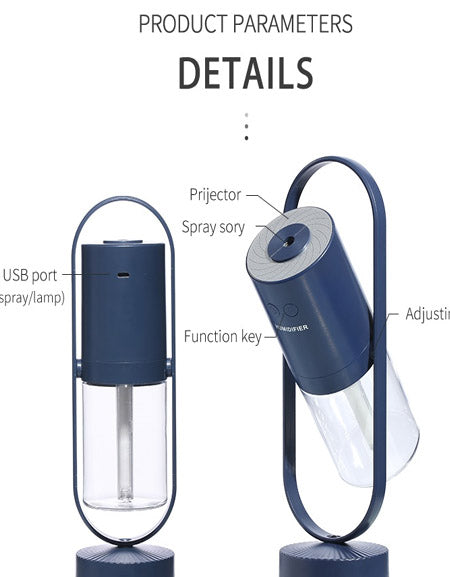 Load image into Gallery viewer, Magic Shadow USB Humidifier with Night Lights - Mini Office Air Purifier.-Zy Fulfill
