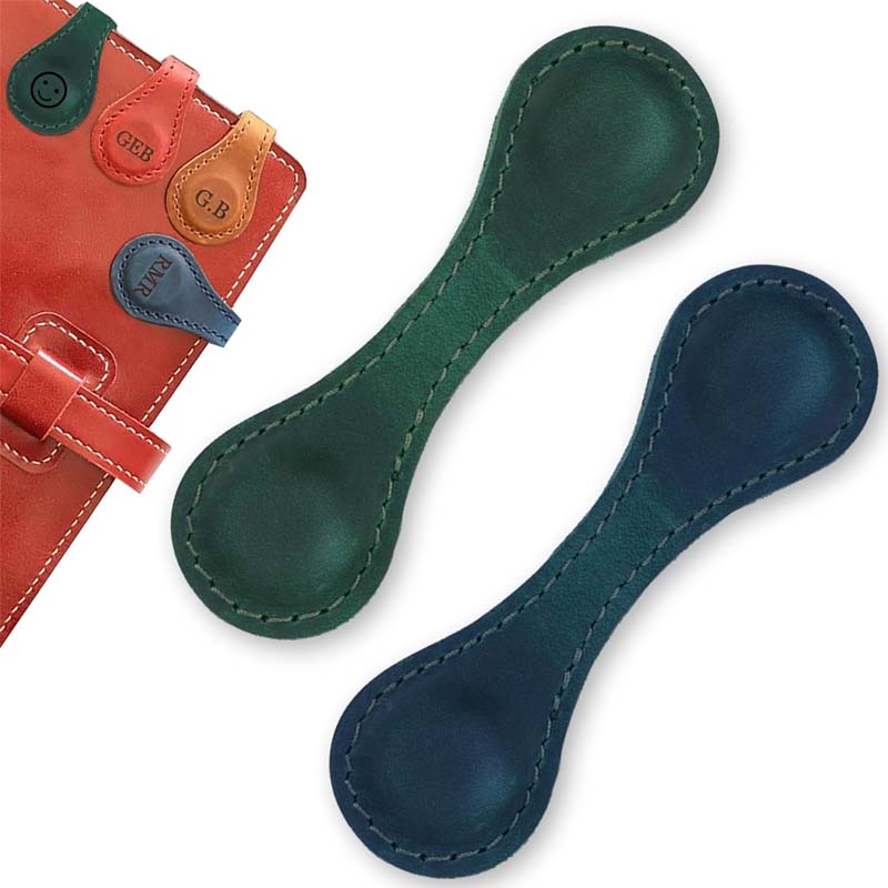 Magnetic Leather Bookmarks Vintage Book Marker Clips-Zy Fulfill