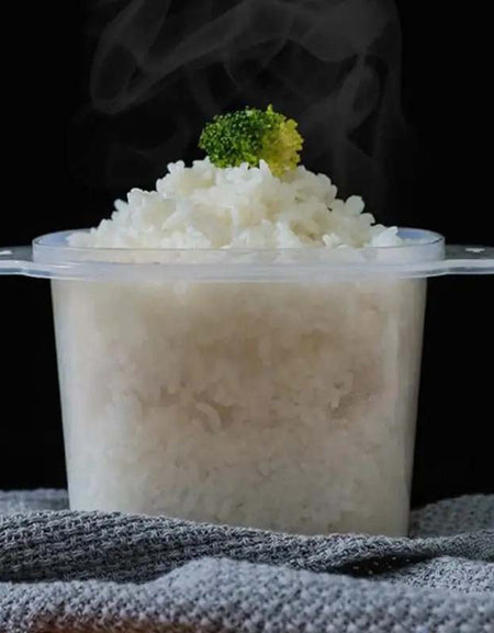 Portable White Microwave Rice Cooker-Zy Fulfill