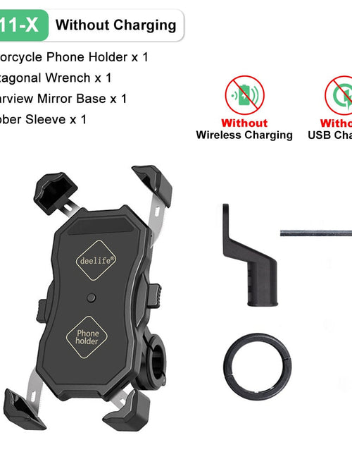 Load image into Gallery viewer, Motorbike and Motorcycle Phone Holder Wireless Charging for MotoX-Grip Zydropshipping
