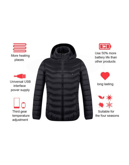 Load image into Gallery viewer, New Heated Jacket Coat: Stay Warm and Stylish in Cold Weather Zydropshipping
