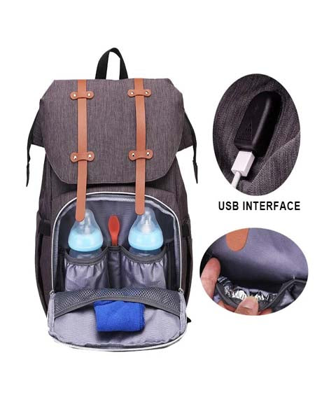 Load image into Gallery viewer, On-the-Go Parenting Made Stylish: Ultimate Diaper Bag Backpack Zydropshipping
