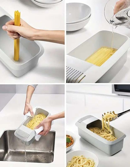 Microwave Pasta Cooker with Strainer-Zy Fulfill