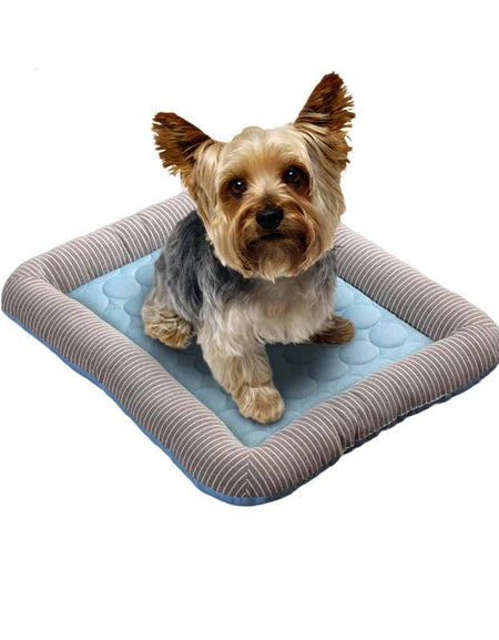 Pet Cooling Pad Bed - Ice Silk Soft Breathable Blue-Zy Fulfill