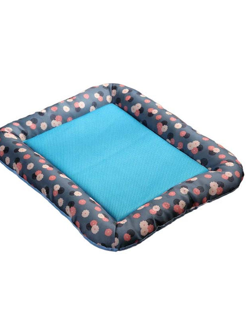 Load image into Gallery viewer, Pet Cooling Pad Bed - Ice Silk Soft Breathable Blue
