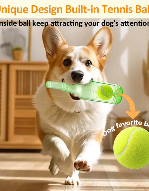 Load image into Gallery viewer, Interactive Squeaky Bottle Dog Toy: Enhance Playtime Fun
