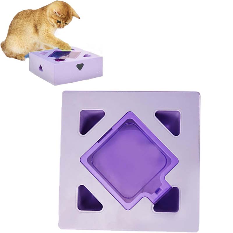 Interactive Cat Teaser Toy Purple